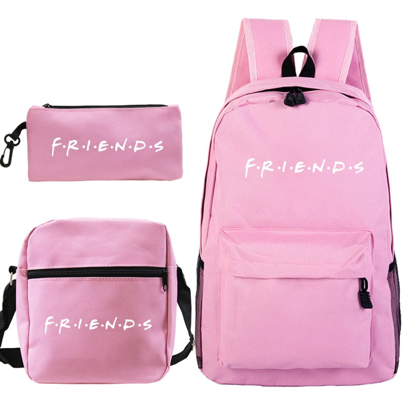 Kit Mochilas com 3 peças Série Friends