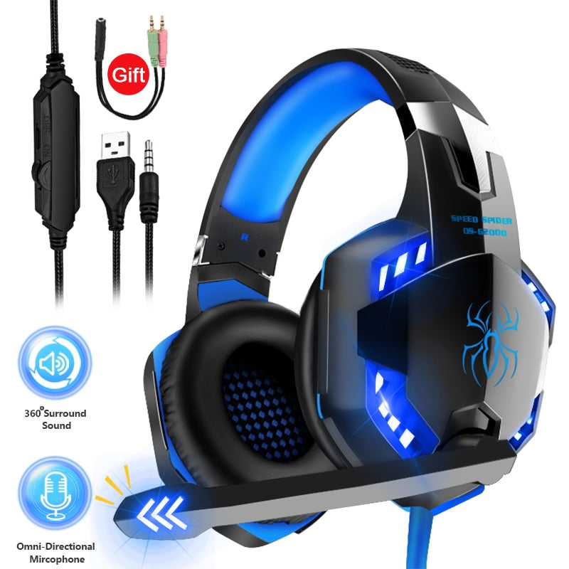 Headfone Kotion Each Gaming Stereo Playstation/Xbox/PC/Laptop/Android/IOS (Todos com Fio)