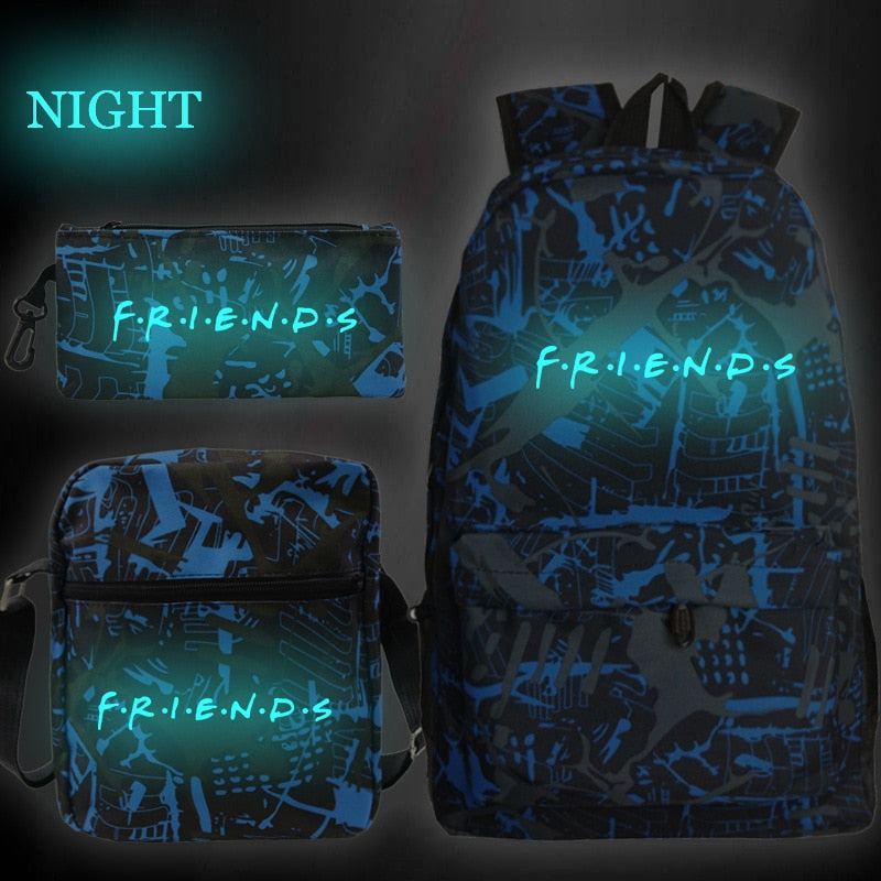 Kit Mochilas com 3 peças Série Friends