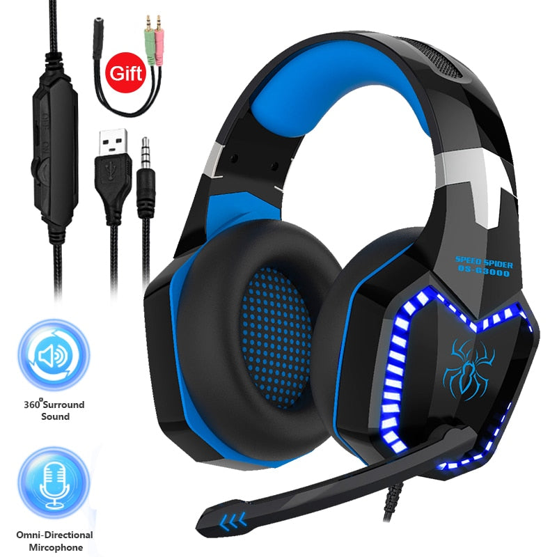 Headfone Kotion Each Gaming Stereo Playstation/Xbox/PC/Laptop/Android/IOS (Todos com Fio)