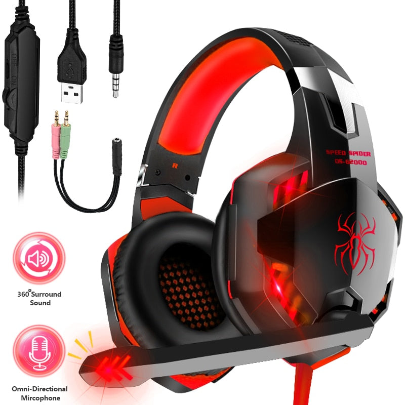 Headfone Kotion Each Gaming Stereo Playstation/Xbox/PC/Laptop/Android/IOS (Todos com Fio)