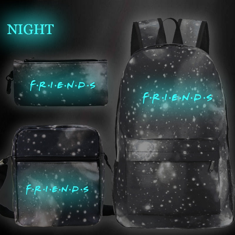 Kit Mochilas com 3 peças Série Friends