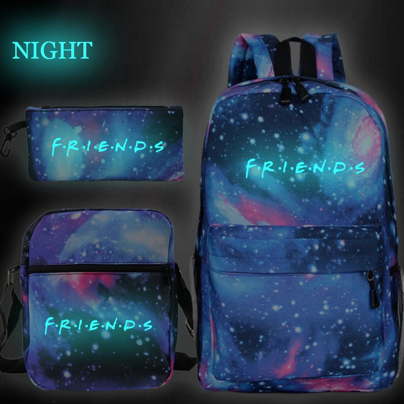 Kit Mochilas com 3 peças Série Friends