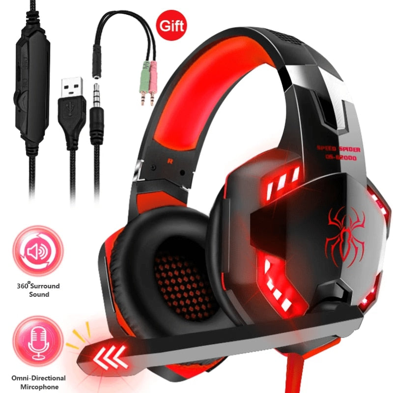 Headfone Kotion Each Gaming Stereo Playstation/Xbox/PC/Laptop/Android/IOS (Todos com Fio)