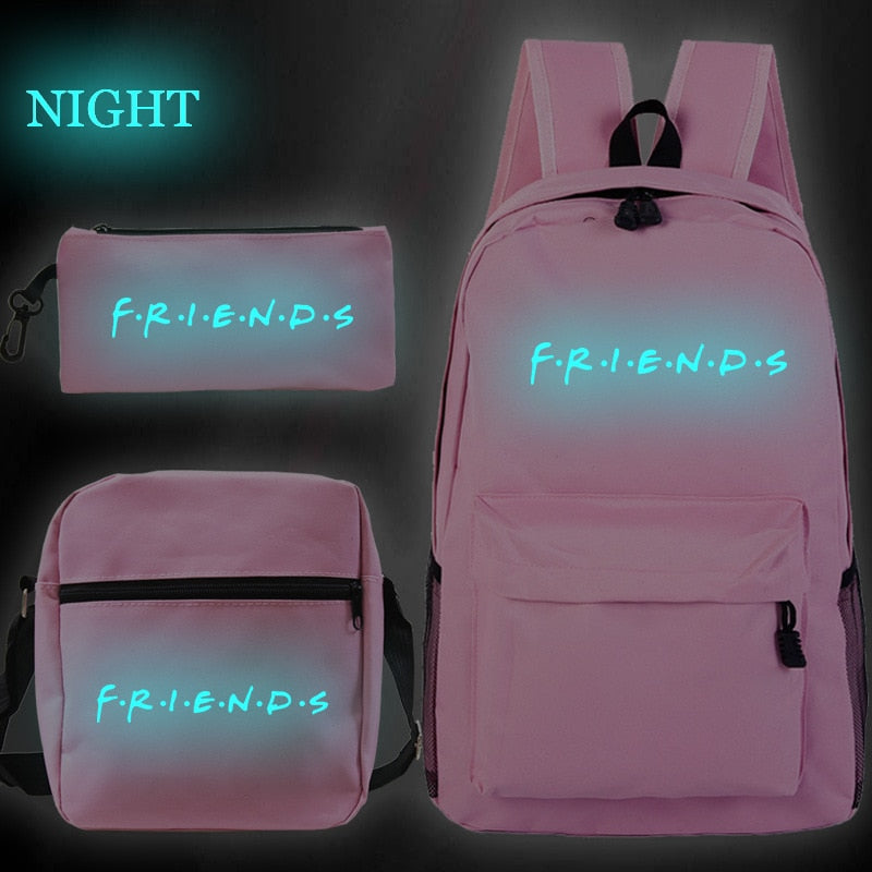 Kit Mochilas com 3 peças Série Friends