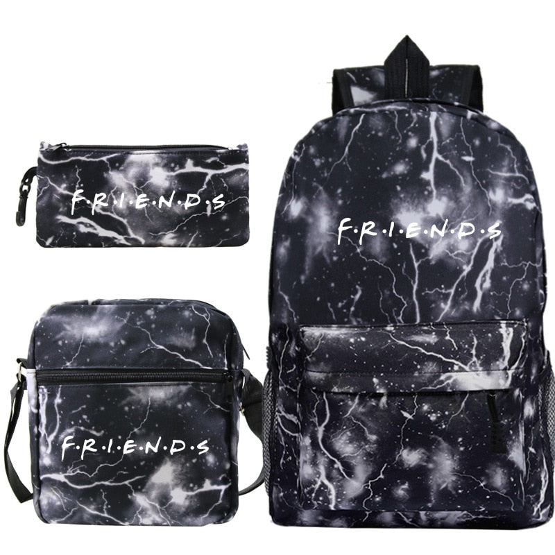 Kit Mochilas com 3 peças Série Friends