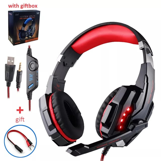 Headfone Kotion Each Gaming Stereo Playstation/Xbox/PC/Laptop/Android/IOS (Todos com Fio)