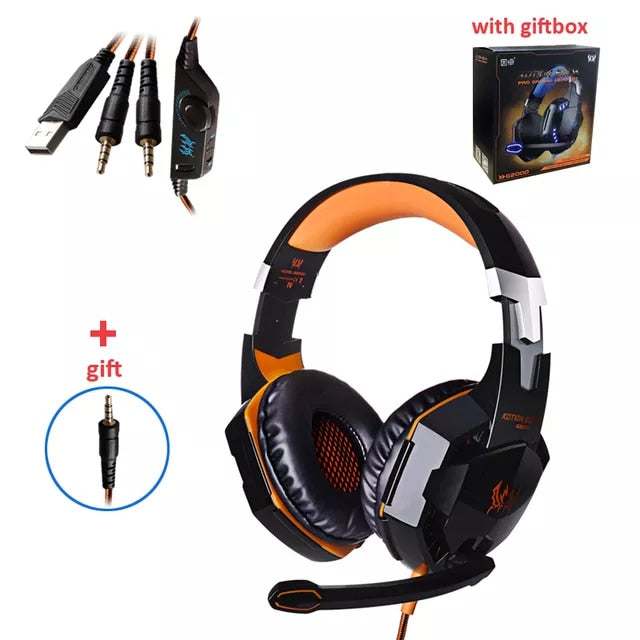 Headfone Kotion Each Gaming Stereo Playstation/Xbox/PC/Laptop/Android/IOS (Todos com Fio)