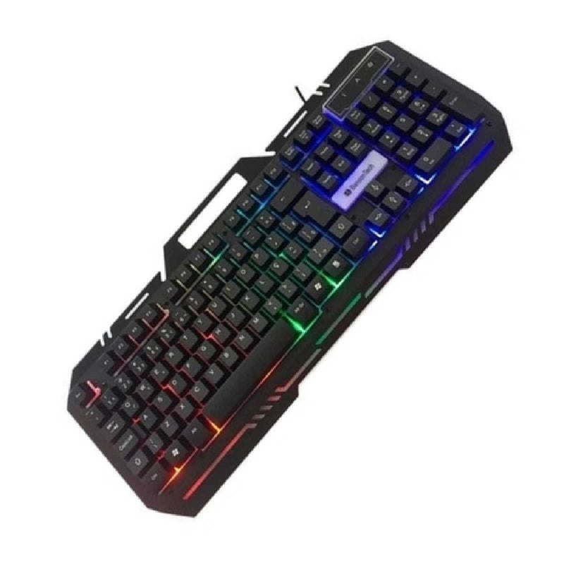 Teclado Keyboard USB Led Profissional e Mouse Gamer 2.0 PC Backlit 3