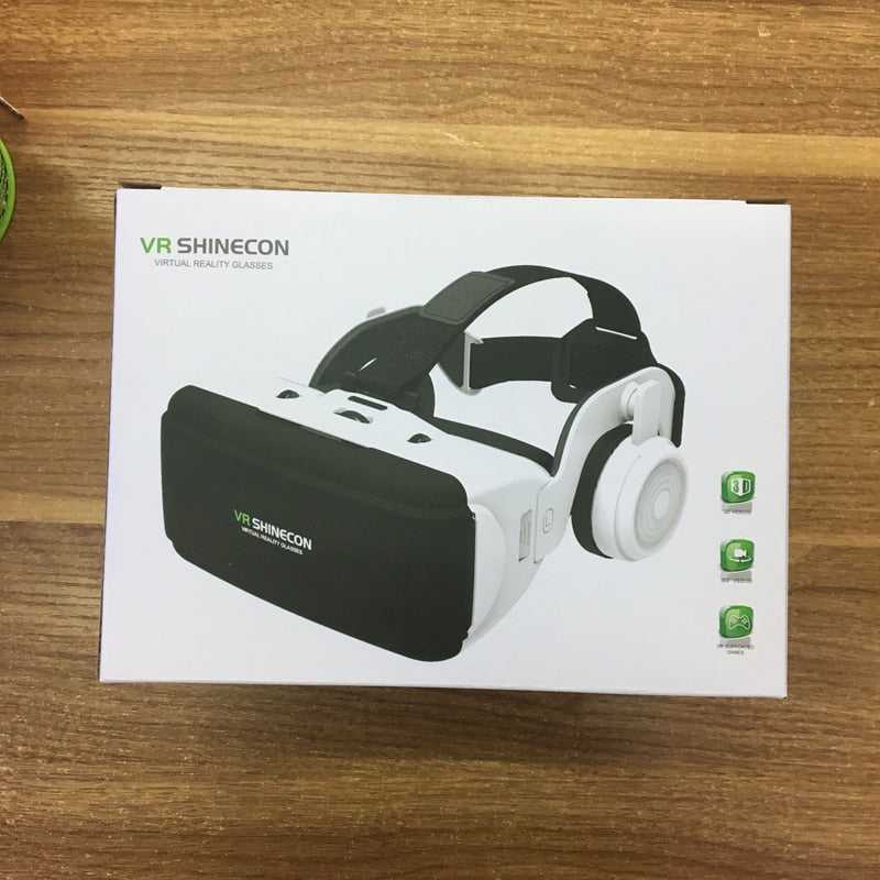 VR Shinecon 3D Glasses com Headsphone e Controle Gamepad/ Remoto