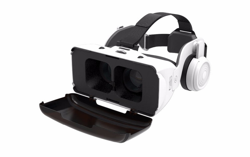 VR Shinecon 3D Glasses com Headsphone e Controle Gamepad/ Remoto