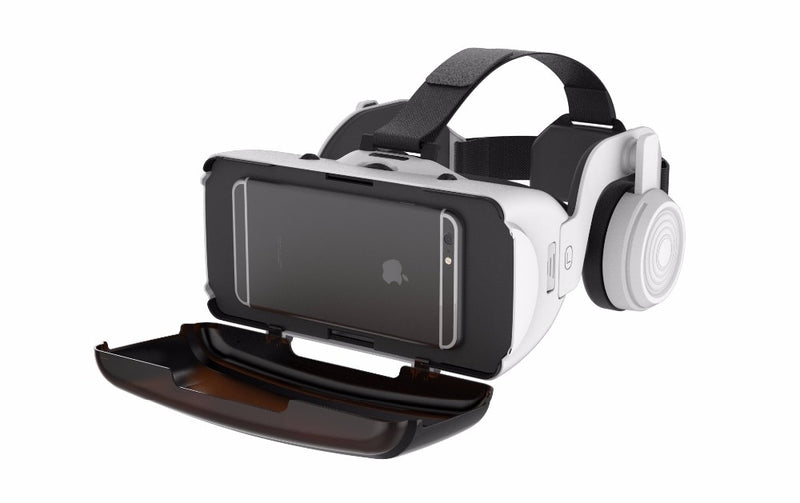 VR Shinecon 3D Glasses com Headsphone e Controle Gamepad/ Remoto