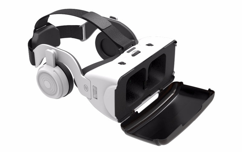 VR Shinecon 3D Glasses com Headsphone e Controle Gamepad/ Remoto