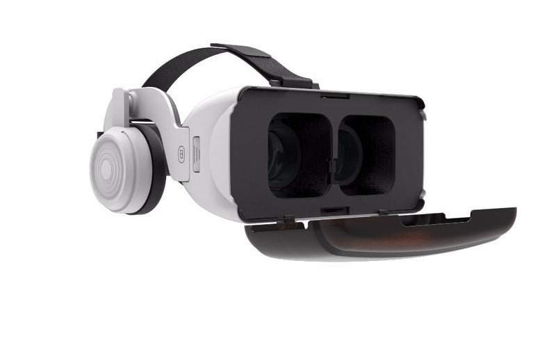 VR Shinecon 3D Glasses com Headsphone e Controle Gamepad/ Remoto