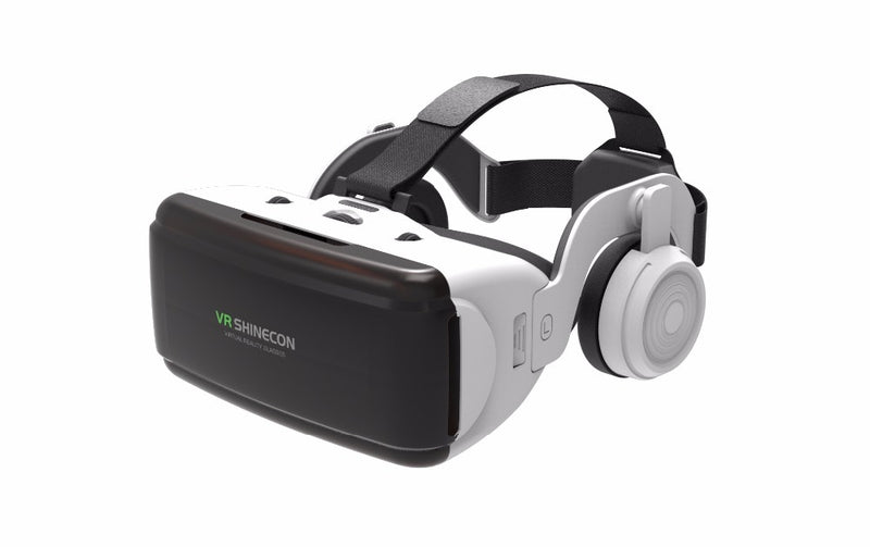 VR Shinecon 3D Glasses com Headsphone e Controle Gamepad/ Remoto