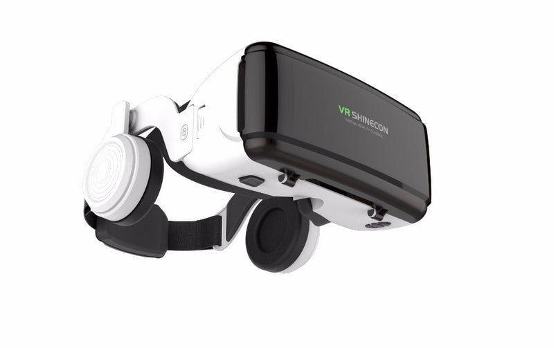 VR Shinecon 3D Glasses com Headsphone e Controle Gamepad/ Remoto