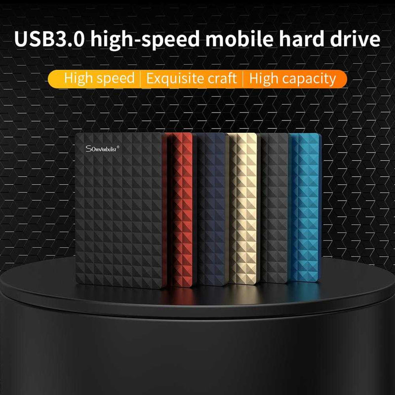 Disco Rígido Externo HD 2,5" USB 3.0 - Várias Cores e Capacidades de Memórias