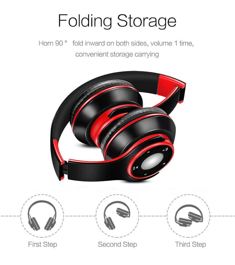 Headphones Modelo SG-8 2021 com Suporte SD Bluetooth e Wireless Android/IOS